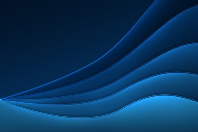 Abstract blue digital gradient background representing modern digital product design and technology